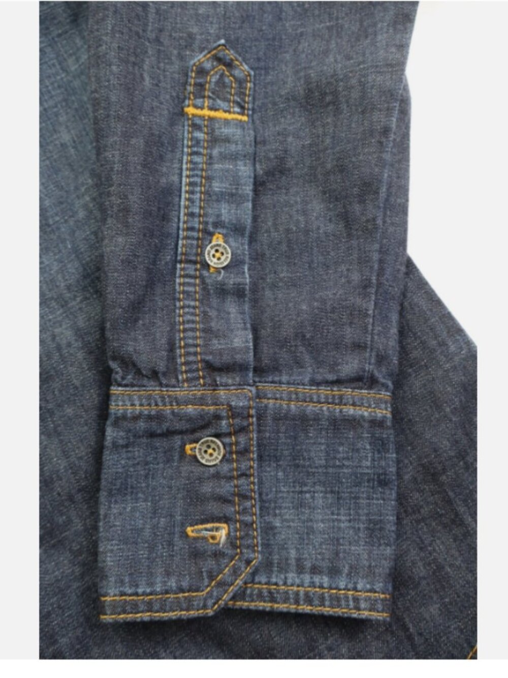 True Religion Denim Western Long Sleeve Men's Shirt XL Cotton New with defect - Picture 4 of 16